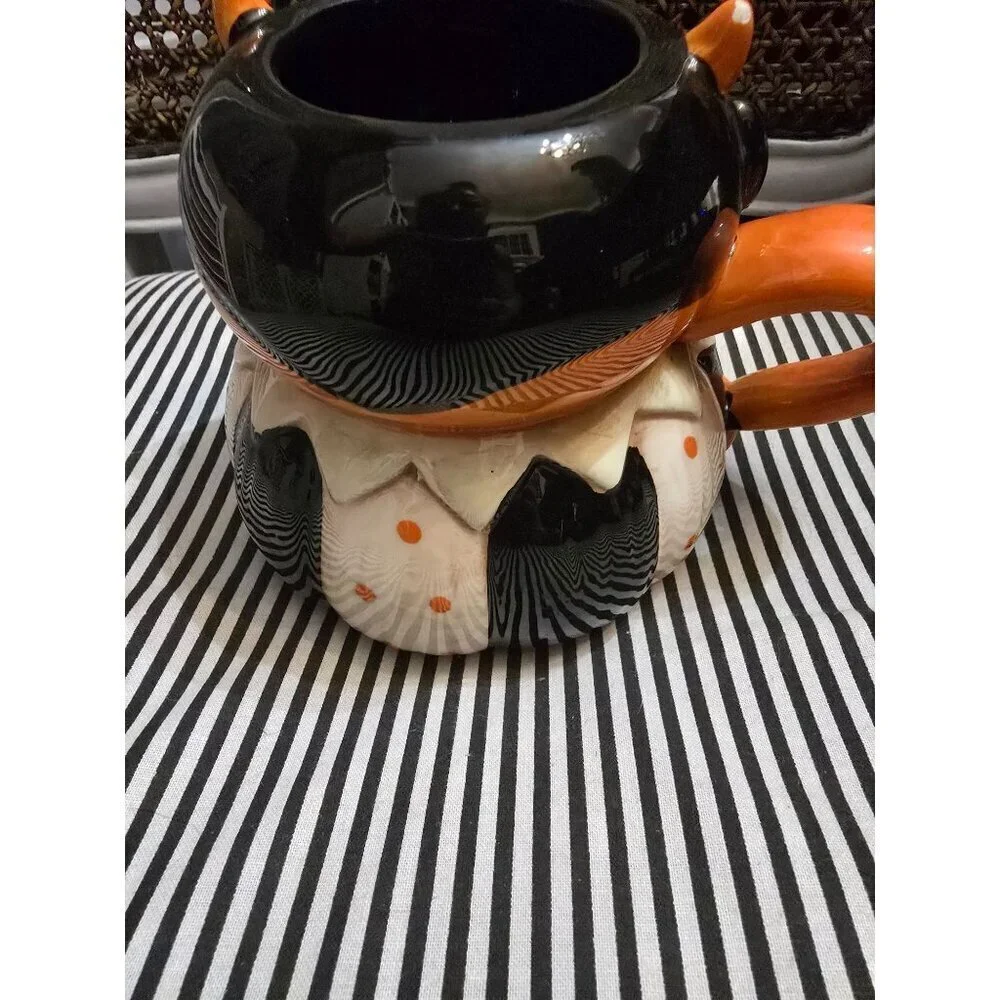 Johanna Parker Halloween Devil Mug Retro Style Folk Art